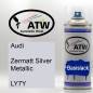 Preview: Audi, Zermatt Silver Metallic, LY7Y: 400ml Sprühdose, von ATW Autoteile West.